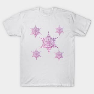 Holiday Fun with Purple Snowflakes T-Shirt